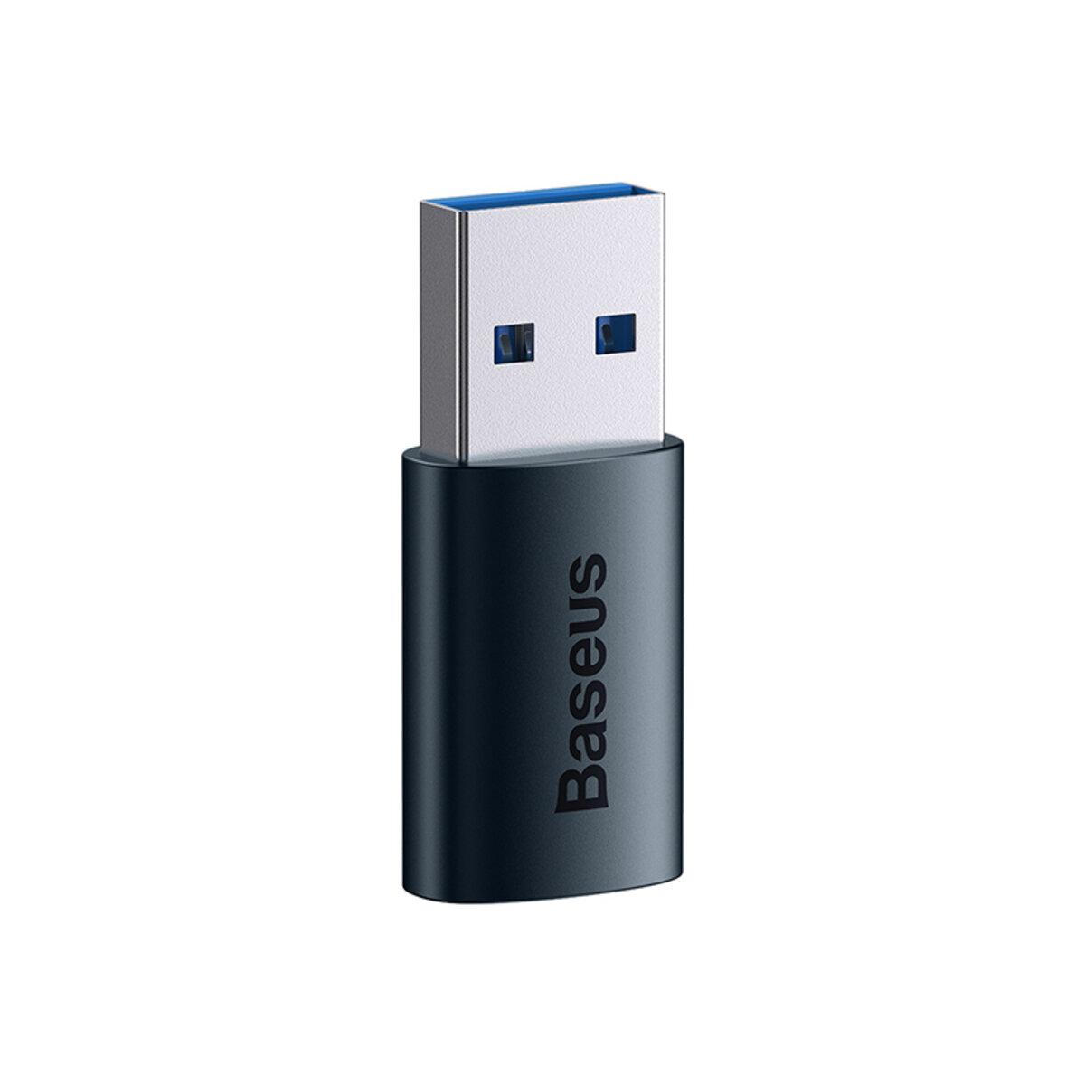 Адаптер Baseus Ingenuity Series Mini OTG Adaptor USB 3.1 to Type-C Blue