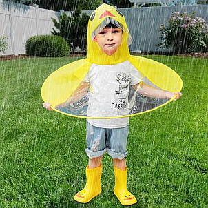 Дитячий дощовик-парасолька Baby Rain Coat розмір L, Жовтий (211), фото 1