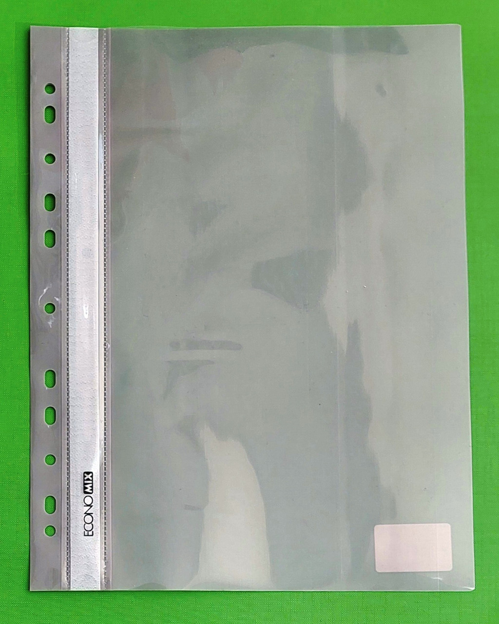 Канц Скоросшиватель пл. евро перф.”Еconom” /Е31510-10/ А4 сірий (10) (Канц 20)