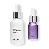 Гіалуронова сироватка Hillary Smart Hyaluronic, 30 мл + Відновлююча сироватка навколо очей Hillary