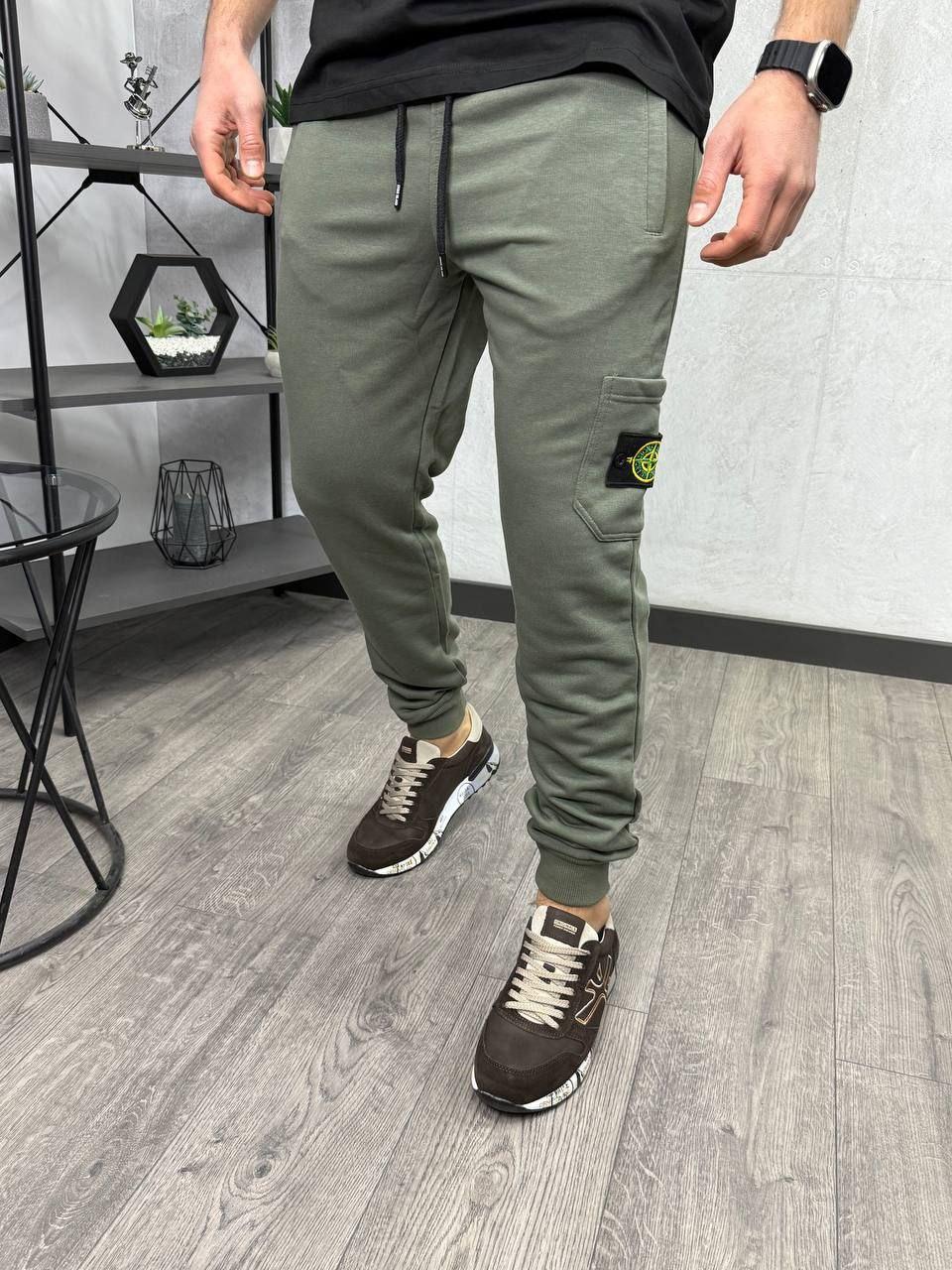 Чоловічі спортивні штани Stone Island H5119 хакі