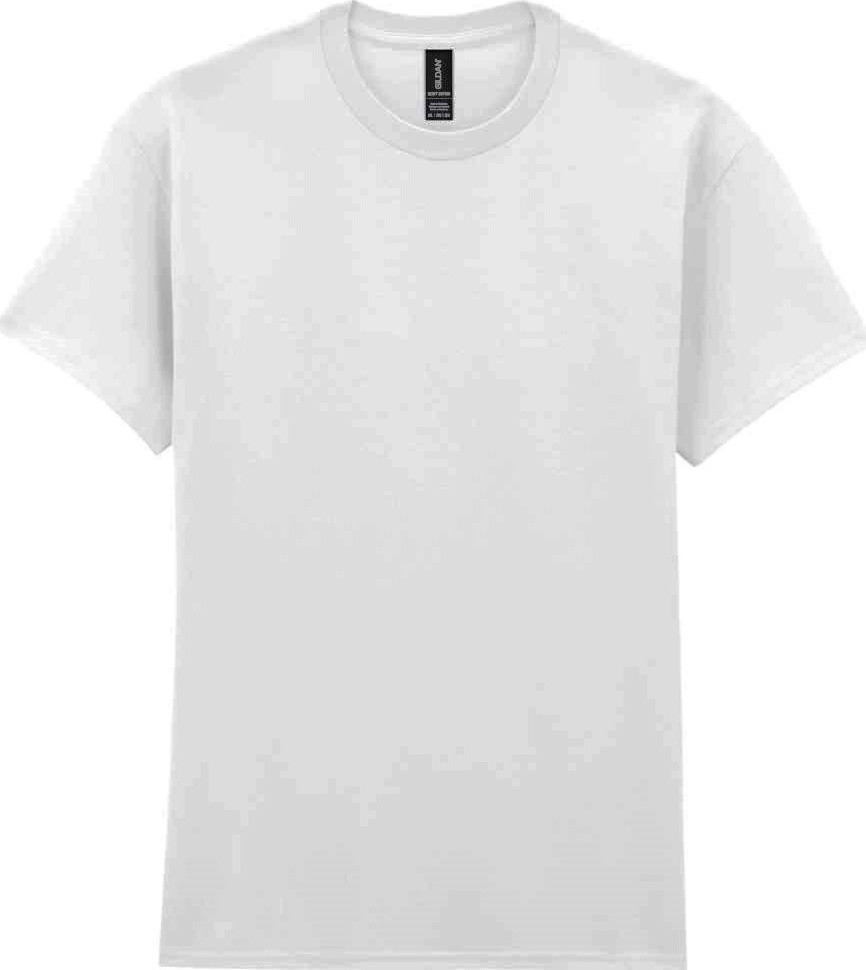 Футболка чоловіча Gildan Heavy Cotton (Белый 3XL), фото 1