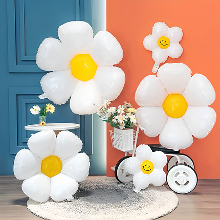 Набір із кульок Білі ромашки, фото 1