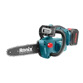 Пила ланцюгова акумуляторна 20Вт, 10", 4Ач Ronix 8651 - MegaLavka