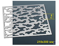 Трафарет №66 багаторазовий 30x21 см Камуфляж товщина 0,5 мм