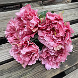 Штучні квіти букет півоній 40 см, фото 2