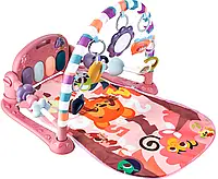 Інтерактивний розвиваючий музичний килимок з піаніно (рожевий)