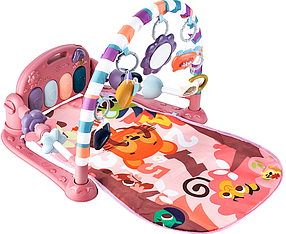 Інтерактивний розвиваючий музичний килимок з піаніно (рожевий)