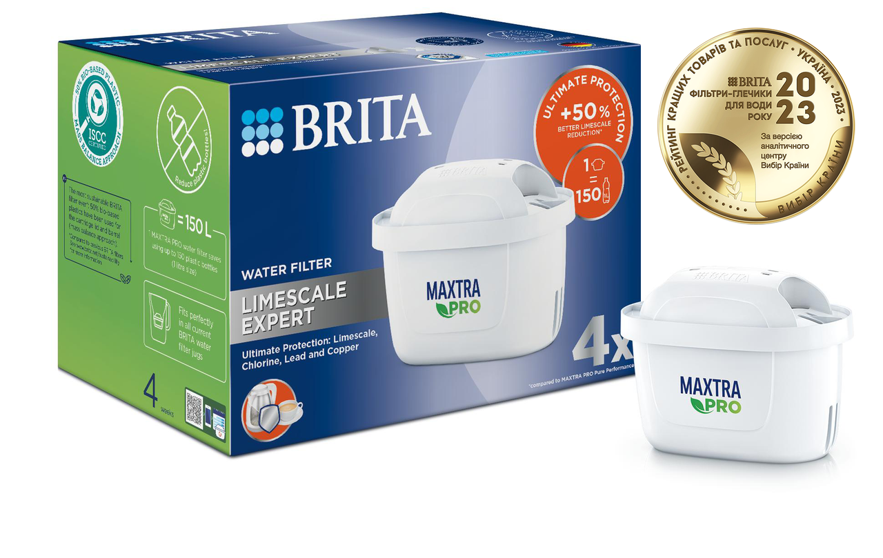Набір картриджів Brita MXPro Limescale для твердої води 4 шт., фото 1