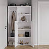 Передпокій з вішалкою та шафою, компактний передпокій для дому W-4, фото 6