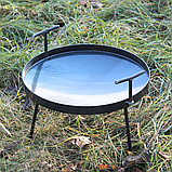 Сковорода з диска борони 60 см Сковорода для природи Садж з диска борони для пікніка, фото 2