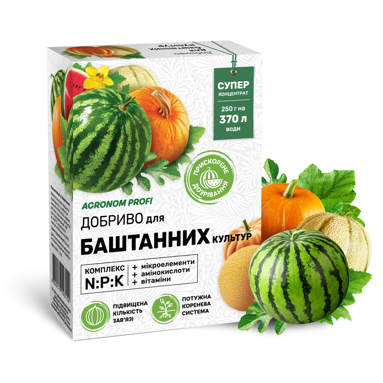 Добриво для баштанних культур 250 г «Агроном Профі», оригінал