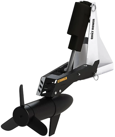 Тролінговий електромотор Stronger 60 lbs, інсталяція на підвісний бензиновий мотор, фото 1