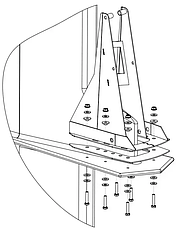 Тролінговий електромотор Stronger 60 lbs, інсталяція на підвісний бензиновий мотор, фото 4