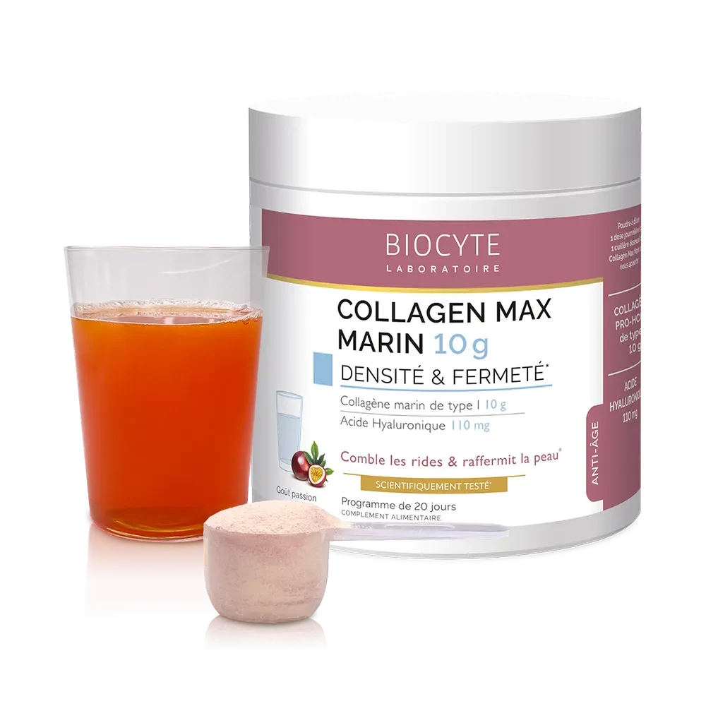 Biocyte COLLAGEN MAX 10g Marin NEW Бустер, морской коллаген 10 г с ГК, 220г