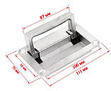 Відкидна металева ручка врівень з поверхнею, фото 7