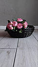 Клумба для квітів, кашпо для рослин в кольорі венге, основне кашпо для посадки рослин з ротанга 38х13 см, фото 9