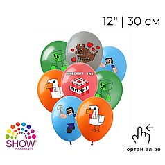 Принт 062 SHOW-ШОУ 12" Майнкрафт - асорті