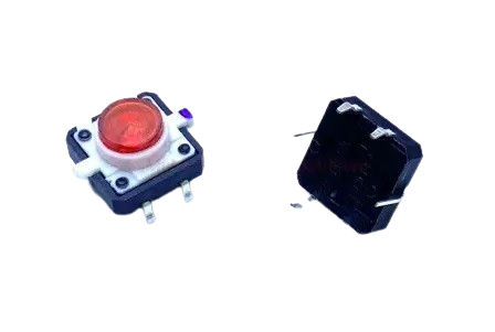 Кнопка Daier TSL-012, OFF-ON, 4pin, червона