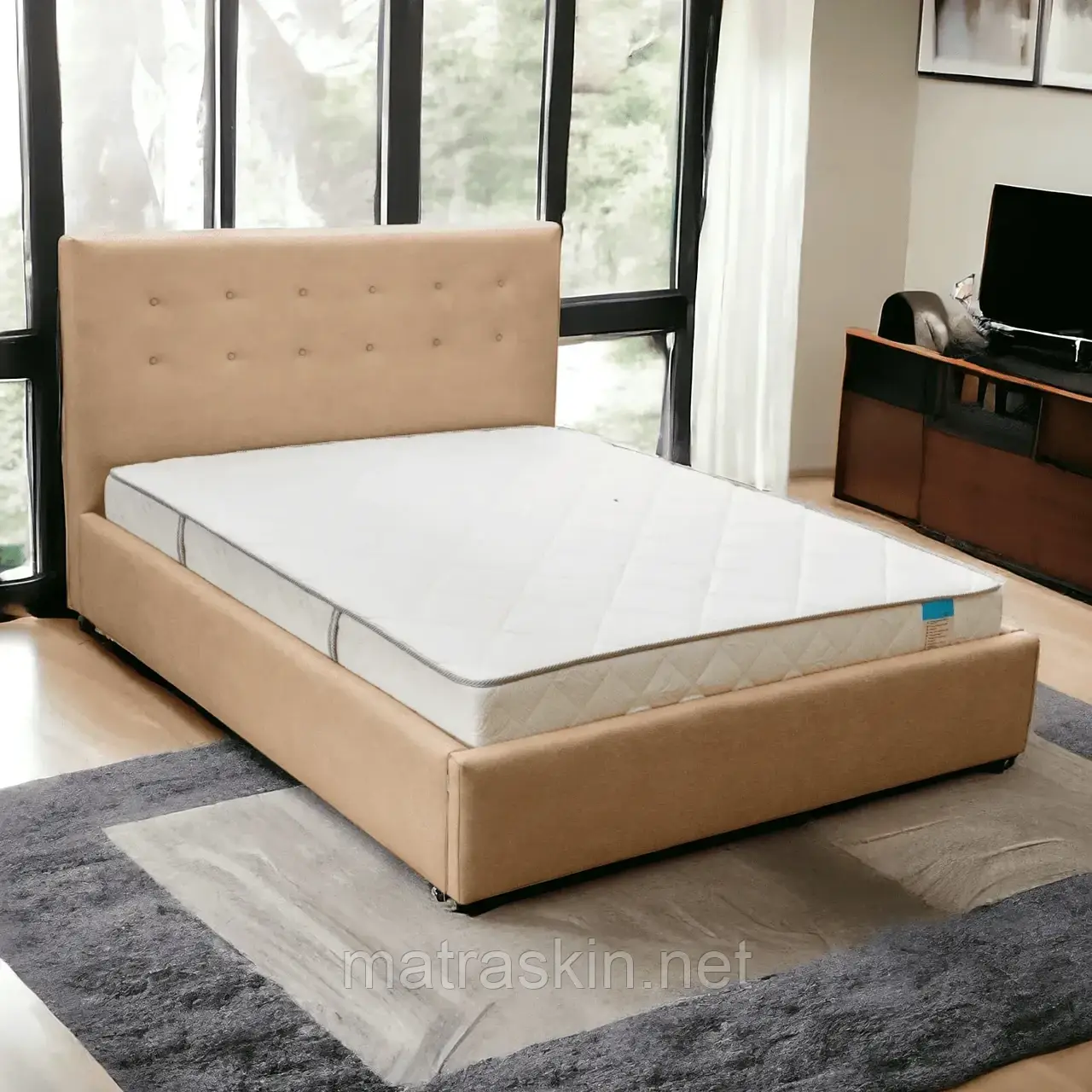 М'яке ліжко з підіймальним механізмом Estetica/Єстетика, фото 1