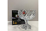 Цукерниця на ніжці скляна 17.8 см Diamond Yujing 7081-2, фото 2