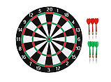 Дартс класичний, двухсторонній 36 см, 6 дротиків, фото 2