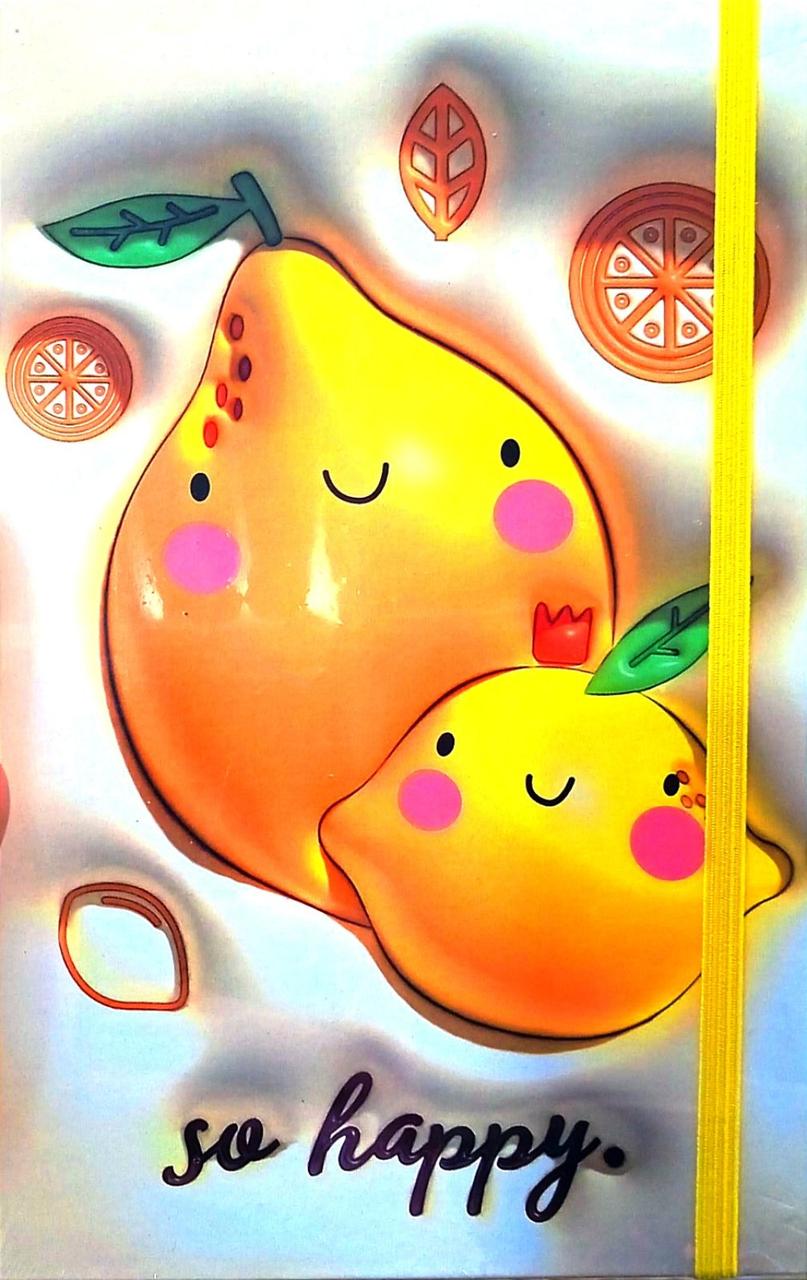 Блокнот антистрес А5 80аркушів "Морозиво", мякий, 3D обкладинка, клітинка + лінія, фото 1