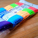 Набір рушників з мікрофібри 29*27 см 5 шт. | серветки для прибирання | набір кухонних рушників |, фото 4