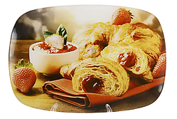 Скляне блюдо прямокутне Lumines 29.5*21см