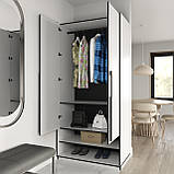 Шафа Moreli Ramo R-0004 з полицями та штангою 1001x2100x570 мм Антрацит, фото 2