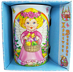 Кухоль дитячий порцеляновий Великодній ангел 270 мл BonaDi