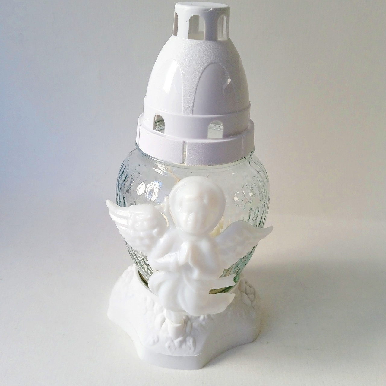 Лампадка велика "Білий ангел" 20 см, фото 1