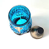 Лампадка кольорова скляна з хрестом 20 см, фото 3