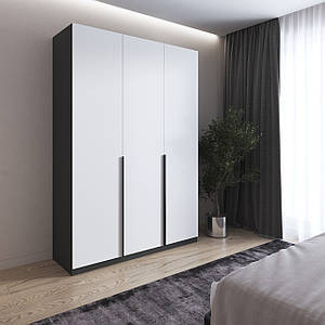 Шафа для одягу VAYS M-32, 2 штанги та полиці, ЛДСП, 150×50×220 см - для спальні, вітальні, передпокою