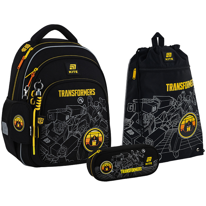 Шкільний набір Kite Education Transformers Generations SET_TF25-763S (рюкзак, пенал, сумка)115 -130 см