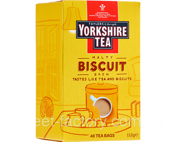 Чай Taylors of Harrogate Yorkshire Tea Biscuit Brew 40s 100g