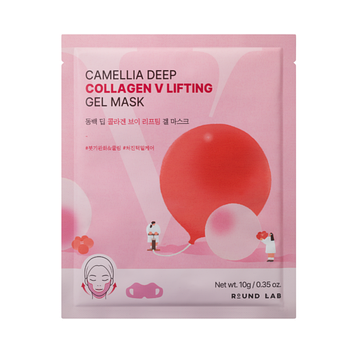 Гелева маска з колагеном ROUND LAB Camellia Deep Collagen Firming Gel Mask