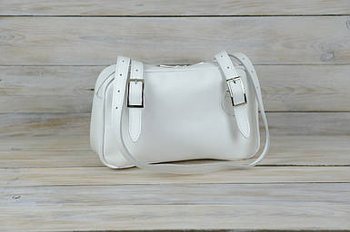 Жіноча сумка Кіото з натуральної шкіри колір Білий