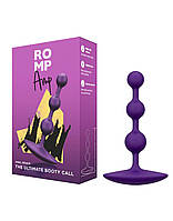 Силіконові анальні намисто зі стоппером Romp Amp Dark Purple