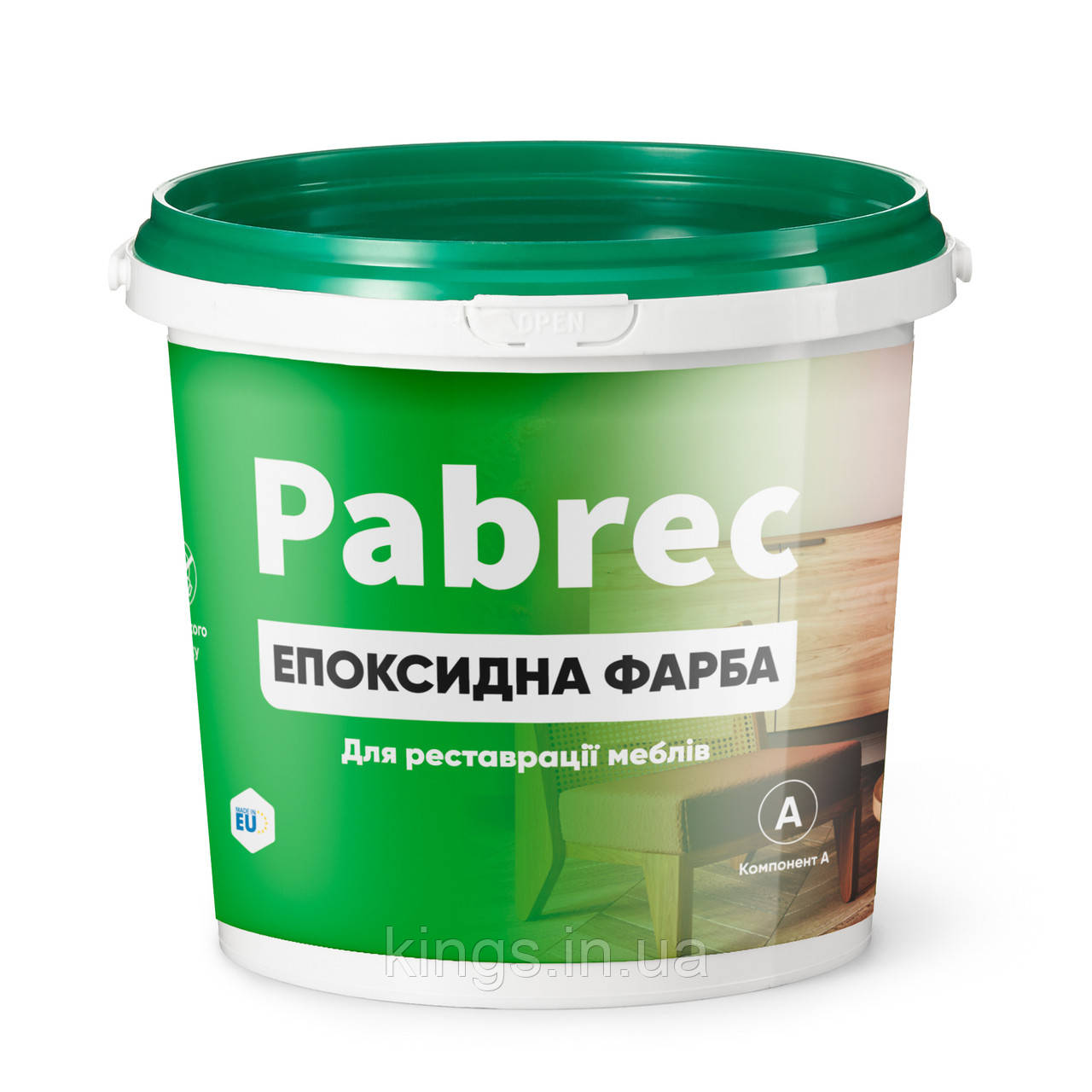 Епоксидна фарба для меблів PABREC 1 кг графіт