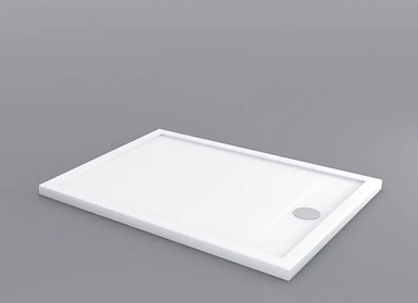 Душовий піддон SHOWER SLIM 100х80х5 см прямокутний акриловий інсталяційний