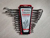 Набір комбінованих ключів intertool 12 од для ремонту авто, Ключі ріжково-накидні для машини та сто