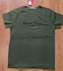 Чоловіча футболка 100% Бавовна Марка "DOOMILAI" Арт.8802(хакий)