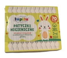 Вушні палички дитячі з обмежувачем Lupilu Німеччина (70шт)
