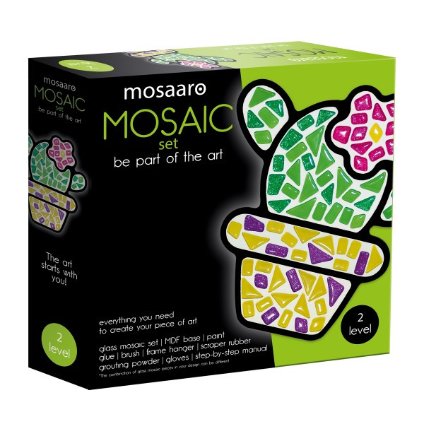 Набір для творчості "Mosaaro кри штукалеве скло мозаїка "Кактус" MA2006