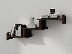 Навісна полиця на стіну П-14, книжкова полиця, декоративна полиця в кімнату, будинок.