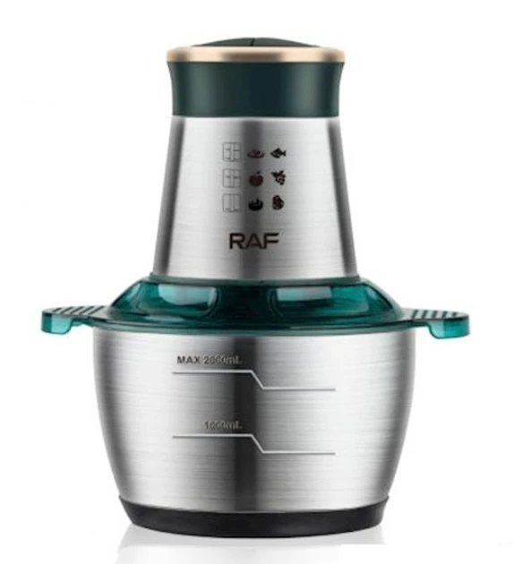 Універсальний кухонний подрібнювач RAF R.7029 1000 Вт 2 л м'ясорубка комбайн чопер