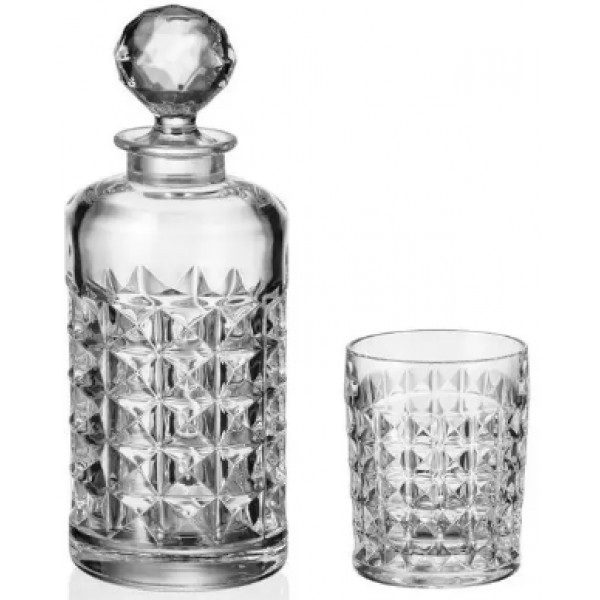 Набір для віскі скло "Bohemia. Diamond" 7 предметів (368-6)