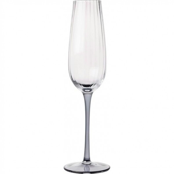 Набір келихiв скло "Ardesto Black Mars Orion" (2 штуки) 220мл (шампанське) сіро-прозорий AR2622TG (368-6)