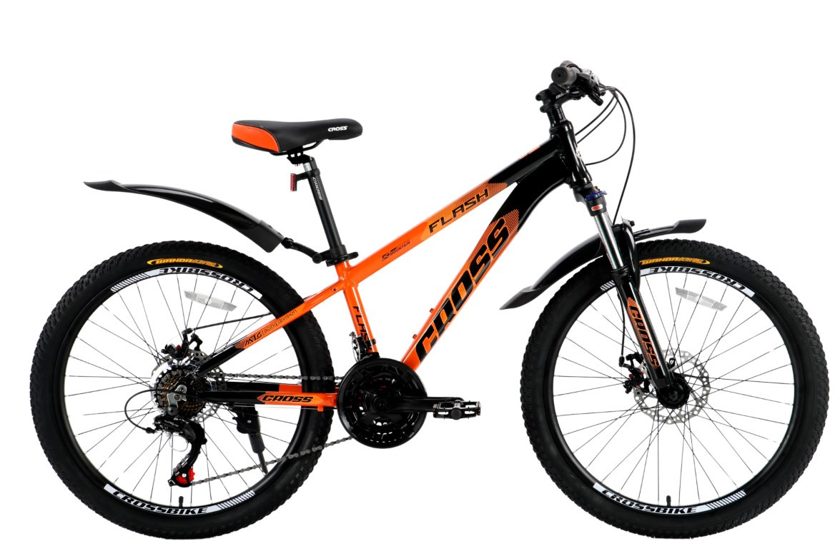 Велосипед Cross 26" Flash 2024 Рама-13" orange-black